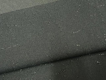 平和屋着物▽羽織　スリーシーズン　春夏秋　塵除け　紗　草木文　黒地　銀糸　正絹　逸品　AAAW7829fy