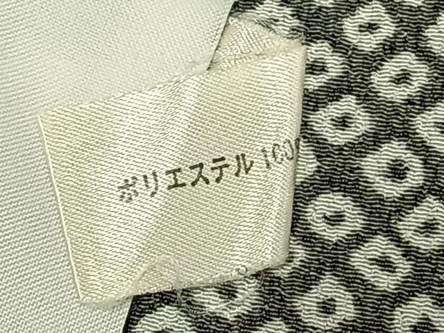 平和屋着物▽小紋　単衣　鹿の子文　黒地　洗える着物　AAAW7832fy
