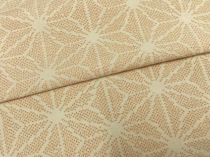 平和屋着物▽上質な紬 単衣 麻の葉文様 正絹 逸品 AAAW7843fy