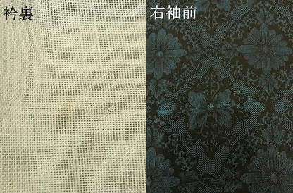 平和屋着物▽江戸小紋 単衣 吉祥花文 正絹 逸品 AAAW7849fy