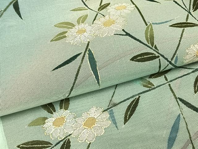 平和屋着物▽訪問着 無双 紗袷 紗×紗 手描き 草花文 金彩 正絹 逸品 AAAW7850fy