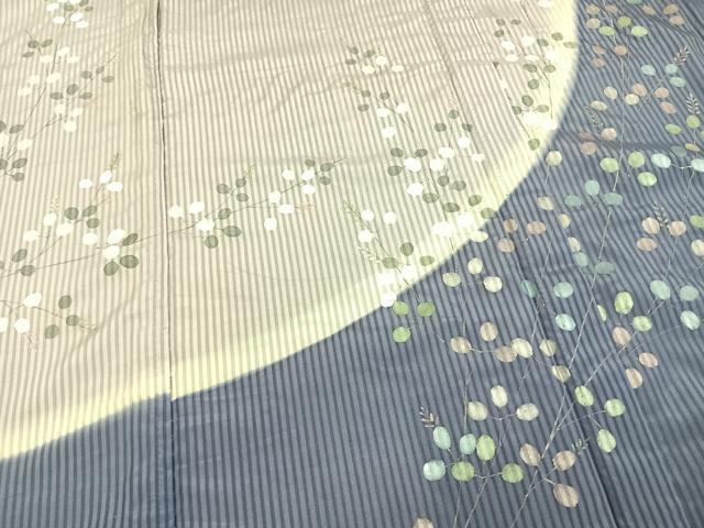 平和屋着物▽訪問着 無双 紗袷 紗×紗 手描き 萩文 正絹 逸品 AAAW7852fy