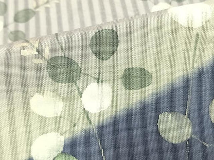 平和屋着物▽訪問着 無双 紗袷 紗×紗 手描き 萩文 正絹 逸品 AAAW7852fy