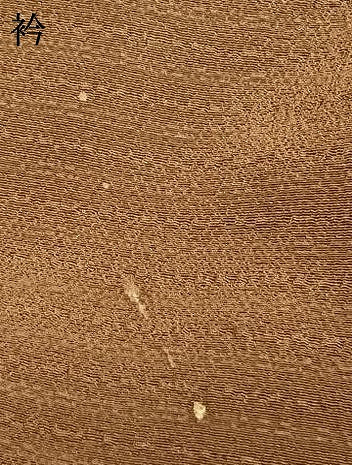 平和屋着物▽上質な色無地 単衣 変わり縞 枯茶色 正絹 逸品 AAAW7880fy