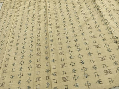 平和屋着物▽上質な紬 単衣 琉球絣 正絹 逸品 AAAW7881fy