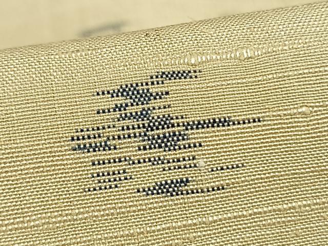 平和屋着物▽上質な紬 単衣 琉球絣 正絹 逸品 AAAW7881fy