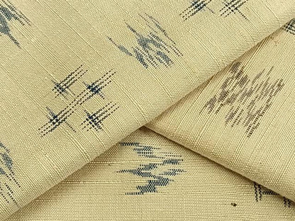 平和屋着物▽上質な紬 単衣 琉球絣 正絹 逸品 AAAW7881fy