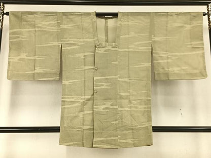 平和屋着物▽道行コート スリーシーズン 春夏秋 塵除け 霞文 正絹 逸品 未使用 AAAW7901fy