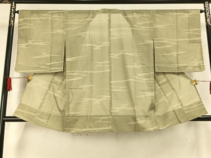 平和屋着物▽道行コート スリーシーズン 春夏秋 塵除け 霞文 正絹 逸品 未使用 AAAW7901fy