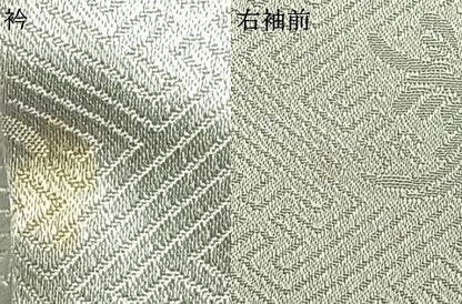 平和屋着物▽訪問着 単衣 熨斗草花文 金彩 正絹 逸品 AAAW7905fy
