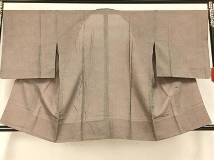 平和屋着物▽道行コート スリーシーズン 春夏秋 塵除け 渦巻き文 反端付き 正絹 逸品 AAAW7908fy