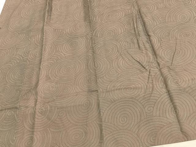平和屋着物▽道行コート スリーシーズン 春夏秋 塵除け 渦巻き文 反端付き 正絹 逸品 AAAW7908fy