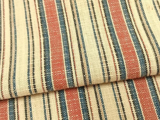 平和屋着物▽上質な紬 単衣 縞 正絹 逸品 AAAW7910fy