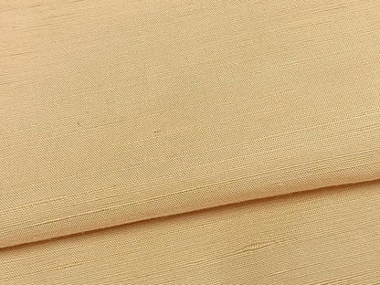 平和屋着物▽上質な紬 単衣 色無地 香色 正絹 逸品 AAAW7911fy