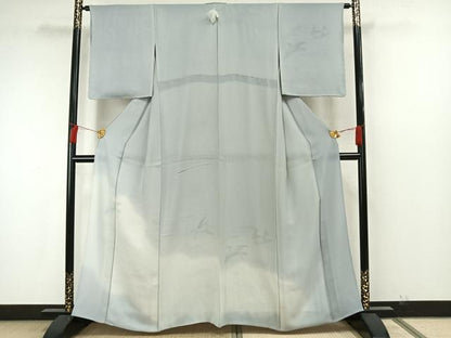 平和屋着物▽訪問着　無双　紗袷　紗×絽　手描き　立波飛鳥文　正絹　逸品　未使用　AAAW7919fy