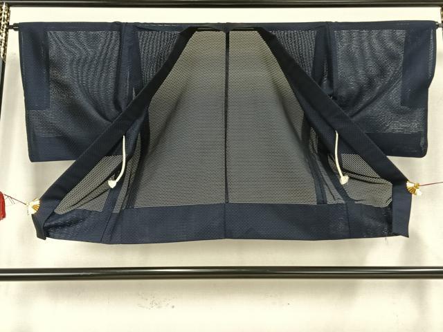 平和屋着物▽羽織　スリーシーズン　春夏秋　塵除け　変わり縞　正絹　逸品　AAAW7980fy