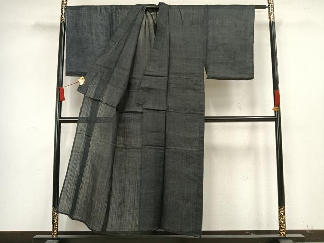 平和屋着物＊夏物　男性　重要無形文化財　本場宮古上布　80亀甲　総詰め　苧麻　逸品　AAAW8010fy6