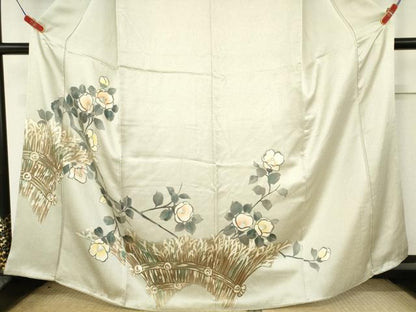 平和屋着物●訪問着　枝椿文　正絹　逸品　AAAW8113ma