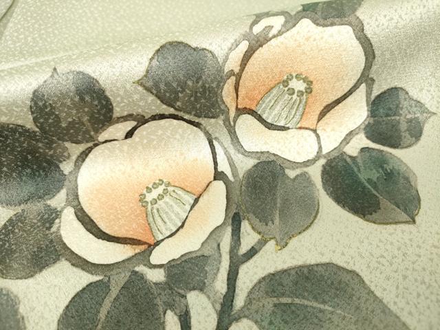 平和屋着物●訪問着　枝椿文　正絹　逸品　AAAW8113ma