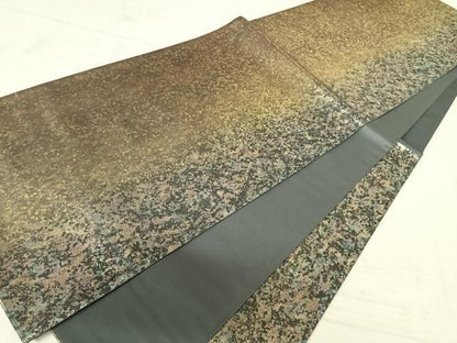 平和屋着物◎六通柄袋帯 霞文 引箔 正絹 逸品 AAAW8954yx