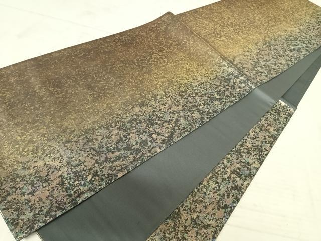 平和屋着物◎六通柄袋帯 霞文 引箔 正絹 逸品 AAAW8954yx