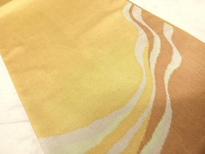平和屋着物◎太鼓柄袋帯 紬地 霞文 正絹 逸品 AAAW8965yx