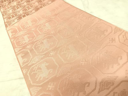 平和屋着物◎六通柄袋帯 鳥 正絹 逸品 AAAW8983yx