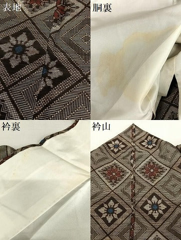 平和屋着物●本場大島紬 龍郷絣 正絹 逸品 AAAW9042zg