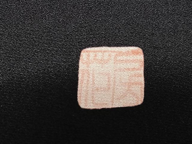 平和屋着物●訪問着　友禅　作家物　胡蝶蘭　黒地　正絹　逸品　AAAW9073zg