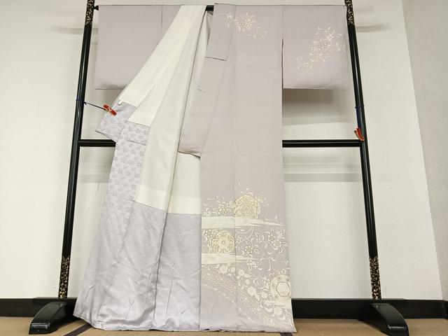 平和屋着物●訪問着 正倉院花唐草文 金彩 正絹 逸品 AAAW9077zg