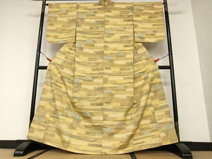 平和屋着物●上質な紬　霞文　正絹　逸品　AAAW9142zg