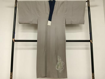 平和屋着物●男性 長襦袢 袷 手描き 龍 暈し染め 正絹 逸品 AAAW9150zg