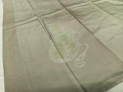 平和屋着物●男性 長襦袢 袷 手描き 龍 暈し染め 正絹 逸品 AAAW9150zg