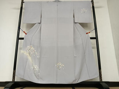 平和屋着物●訪問着 枝梅文 暈し染め 正絹 逸品 AAAW9237zg