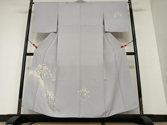 平和屋着物●訪問着 枝梅文 暈し染め 正絹 逸品 AAAW9237zg