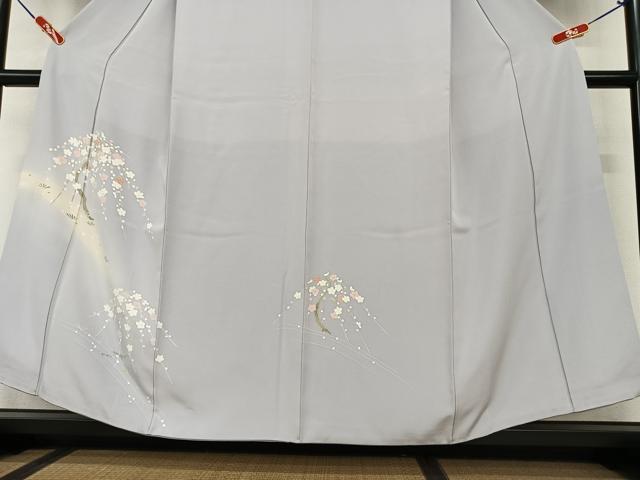 平和屋着物●訪問着 枝梅文 暈し染め 正絹 逸品 AAAW9237zg