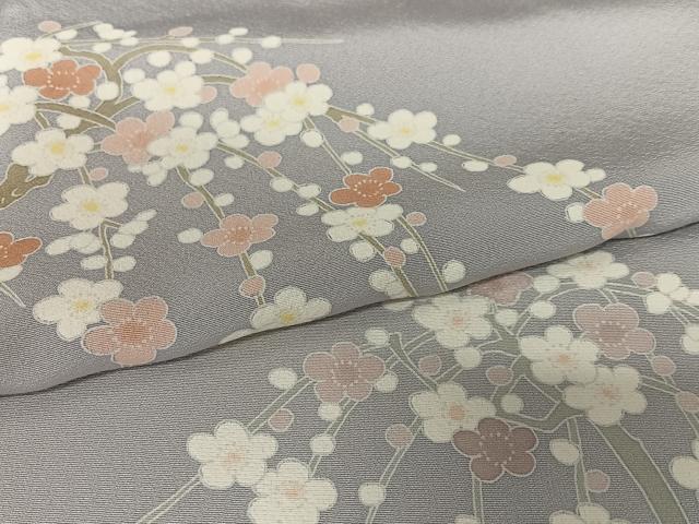 平和屋着物●訪問着 枝梅文 暈し染め 正絹 逸品 AAAW9237zg