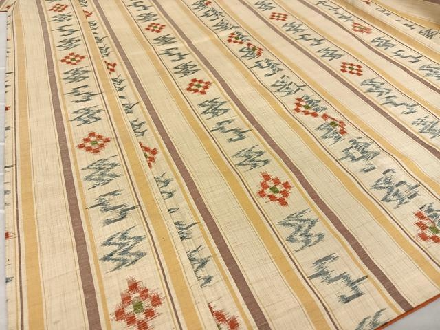 平和屋着物●訪問着 幾何学花間道 正絹 逸品 AAAW9255zg