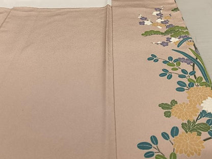 平和屋着物●豪華色留袖 友禅 花鳥文 暈し染め 正絹 逸品 AAAW9280zg
