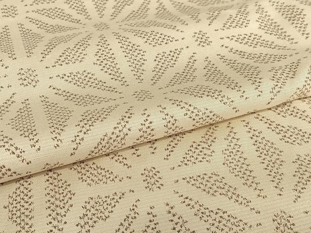 平和屋着物●上質な紬 麻の葉文様 正絹 逸品 AAAW9297zg