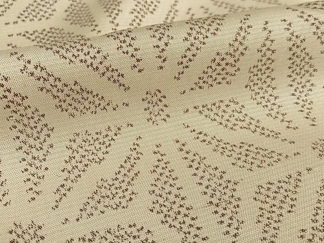平和屋着物●上質な紬 麻の葉文様 正絹 逸品 AAAW9297zg
