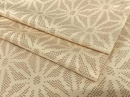 平和屋着物●上質な紬 麻の葉文様 正絹 逸品 AAAW9297zg