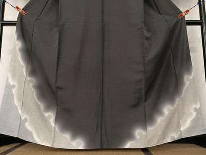 平和屋着物●訪問着　雪輪重ね文　暈し染め　正絹　逸品　AAAW9310zg