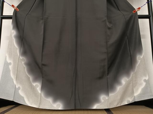 平和屋着物●訪問着　雪輪重ね文　暈し染め　正絹　逸品　AAAW9310zg