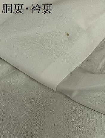 平和屋着物●上質な紬　色無地　空五倍子色　正絹　逸品　AAAW9329zg