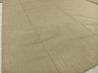 平和屋着物●上質な紬　色無地　空五倍子色　正絹　逸品　AAAW9329zg