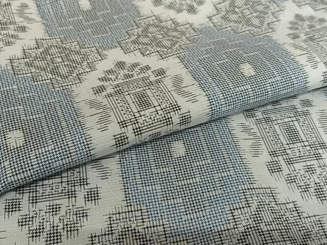平和屋着物●本場村山大島紬 花菱文 正絹 逸品 AAAW9339zg