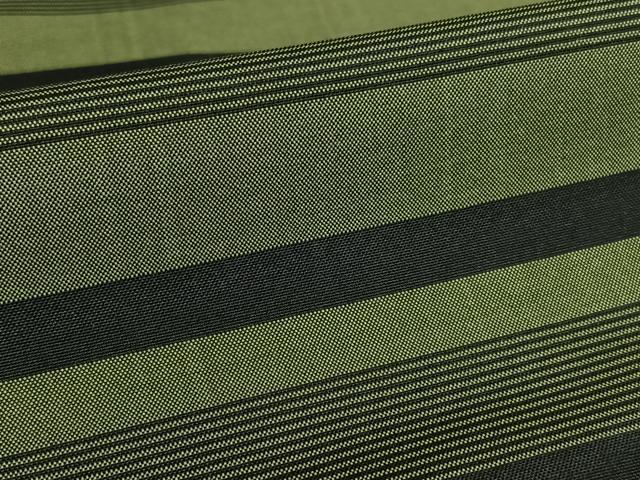 平和屋着物●本場縞大島紬 横段文 黒地 正絹 逸品 AAAW9341zg