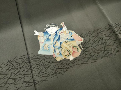平和屋着物●訪問着 友禅 山伏 暈し染め 正絹 逸品 AAAW9401br