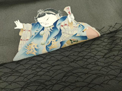 平和屋着物●訪問着 友禅 山伏 暈し染め 正絹 逸品 AAAW9401br